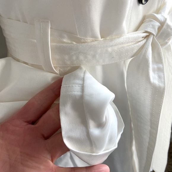 White Spring Trench Coat - Picture 7 of 12